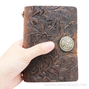 Top quality handmade genuine leather vintage diary journal